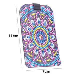 DIY Special Shaped Diamond Painting Mandala Leather Luggage Boarding Pass