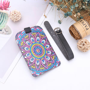 DIY Special Shaped Diamond Painting Mandala Leather Luggage Boarding Pass