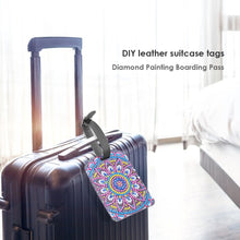 Load image into Gallery viewer, DIY Special Shaped Diamond Painting Mandala Leather Luggage Boarding Pass
