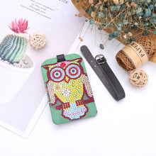 Load image into Gallery viewer, DIY Special Shaped Diamond Painting Bird Design Leather Boarding Pass Craft
