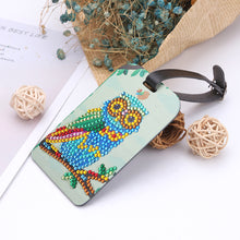 Load image into Gallery viewer, DIY Special Shaped Diamond Painting Birds Design Leather Boarding Pass
