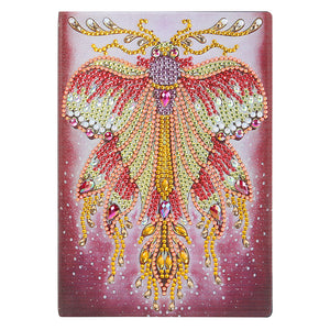DIY Special Shaped Diamond Painting Butterfly 50 Pages A5 Drawing Notebook