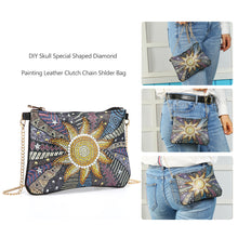 Load image into Gallery viewer, DIY Sun Special Shaped Diamond Painting Leather Clutch Chain Shoulder Bags
