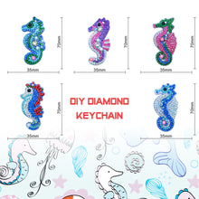 Load image into Gallery viewer, 5pcs Diamond Keychains Art Craft DIY Handmade Rhinestone Pendant Kid Adult Gifts
