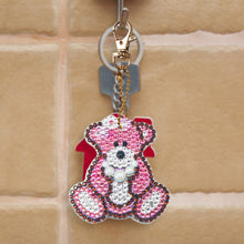 Load image into Gallery viewer, 5pcs DIY Full Drill Special Shaped Diamond Painting Bear Keychain Ornaments

