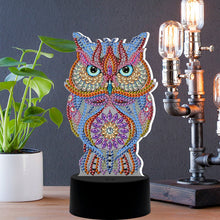 Load image into Gallery viewer, DIY Special Shaped Diamond Painting Owl LED Light Cross Stitch Embroidery
