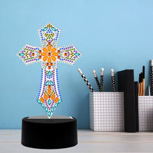 Load image into Gallery viewer, DIY Special Shaped Diamond Painting Cross LED Light Cross Stitch Embroidery
