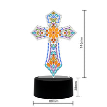 Load image into Gallery viewer, DIY Special Shaped Diamond Painting Cross LED Light Cross Stitch Embroidery
