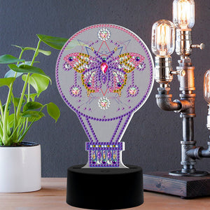 DIY Diamond Painting LED Light Fantasy Butterfly Embroidery Night Lamp Set