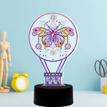 Load image into Gallery viewer, DIY Diamond Painting LED Light Fantasy Butterfly Embroidery Night Lamp Set
