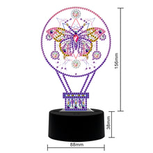 Load image into Gallery viewer, DIY Diamond Painting LED Light Fantasy Butterfly Embroidery Night Lamp Set
