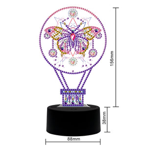 DIY Diamond Painting LED Light Fantasy Butterfly Embroidery Night Lamp Set