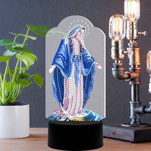 Load image into Gallery viewer, DIY Diamond Painting LED Light Goddess Religion Embroidery Night Lamp Decor
