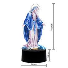 Load image into Gallery viewer, DIY Diamond Painting LED Light Goddess Religion Embroidery Night Lamp Decor
