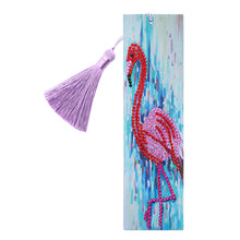 Load image into Gallery viewer, DIY Special Shape Diamond Painting Leather Bookmark Tassel Bird Book Logo

