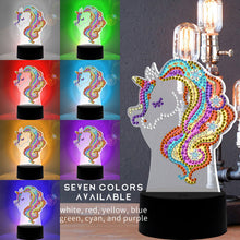 Load image into Gallery viewer, DIY Diamond Painting LED Light Horse Embroidery Night Lamp Needlework Decor
