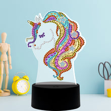 Load image into Gallery viewer, DIY Diamond Painting LED Light Horse Embroidery Night Lamp Needlework Decor
