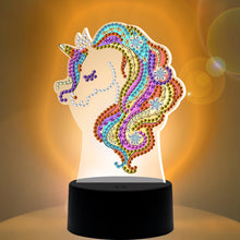 Load image into Gallery viewer, DIY Diamond Painting LED Light Horse Embroidery Night Lamp Needlework Decor
