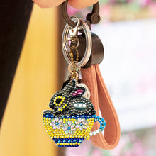 Load image into Gallery viewer, 4x DIY Diamond Painting Keychains Cup Animal Embroidery Needlework Keyrings
