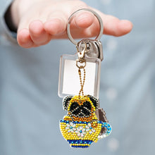 Load image into Gallery viewer, 4x DIY Diamond Painting Keychains Cup Animal Embroidery Needlework Keyrings
