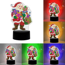 Load image into Gallery viewer, DIY Diamond Painting LED Light Special Shaped Santa Claus Embroidery Lamp
