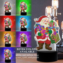 Load image into Gallery viewer, DIY Diamond Painting LED Light Special Shaped Santa Claus Embroidery Lamp
