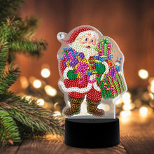 Load image into Gallery viewer, DIY Diamond Painting LED Light Special Shaped Santa Claus Embroidery Lamp
