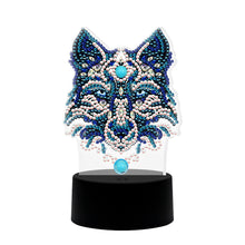 Load image into Gallery viewer, DIY Wolf Diamond Painting LED Light Embroidery Night Lamp Home Desk Decor
