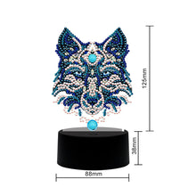 Load image into Gallery viewer, DIY Wolf Diamond Painting LED Light Embroidery Night Lamp Home Desk Decor
