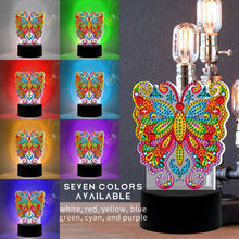 Load image into Gallery viewer, Butterfly DIY Diamond Painting LED Light Embroidery Night Lamp Home Decor
