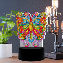 Load image into Gallery viewer, Butterfly DIY Diamond Painting LED Light Embroidery Night Lamp Home Decor
