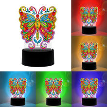 Load image into Gallery viewer, Butterfly DIY Diamond Painting LED Light Embroidery Night Lamp Home Decor
