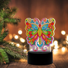 Load image into Gallery viewer, Butterfly DIY Diamond Painting LED Light Embroidery Night Lamp Home Decor
