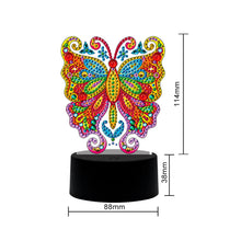 Load image into Gallery viewer, Butterfly DIY Diamond Painting LED Light Embroidery Night Lamp Home Decor
