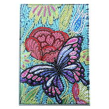 Load image into Gallery viewer, DIY Special Shaped Diamond Painting Butterfly PU Passport Protection Cover
