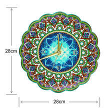Load image into Gallery viewer, Mandala Wall Clock Diamond Painting Special Shaped Cross Stitch for Gifts
