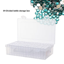 Load image into Gallery viewer, 64 Grids Diamond Painting Storage Box Transparent Cross Stitch Nail Case
