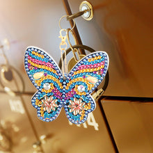 Load image into Gallery viewer, 4pcs Diamond Keychains Art Craft DIY Handmade Rhinestone Pendant Kid Adult Gifts

