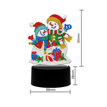 Load image into Gallery viewer, Christmas Snowman LED Lamp DIY Special Shape Diamond Painting Night Light
