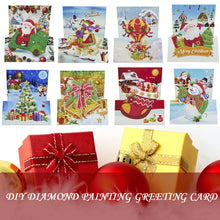 Load image into Gallery viewer, 8pcs Special-shaped Diamond Painting Cross Stitch Christmas Greeting Cards
