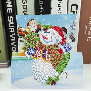 8pcs Special-shaped Diamond Painting Cross Stitch Christmas Greeting Cards