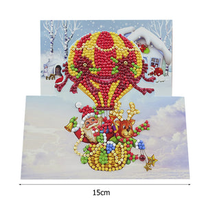 8pcs Special-shaped Diamond Painting Cross Stitch Christmas Greeting Cards