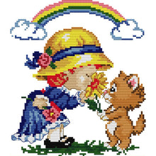 Load image into Gallery viewer, Joy Sunday Happiness(20*22CM) 14CT stamped cross stitch
