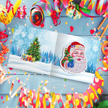 Load image into Gallery viewer, 8pcs Diamond Painting Christmas Postcards Art Craft 5D DIY for Birthday Festival
