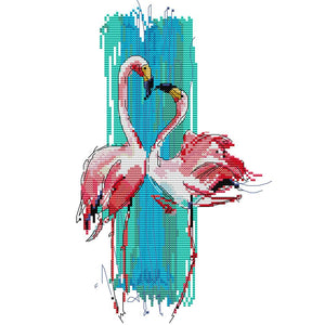 Joy Sunday Pink Bird(25*33CM) 14CT stamped cross stitch