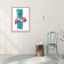 Load image into Gallery viewer, Joy Sunday Pink Bird(25*33CM) 14CT stamped cross stitch
