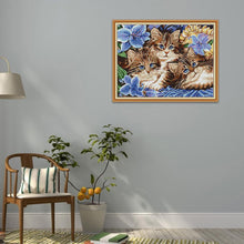 Load image into Gallery viewer, Joy Sunday Cats(39*31CM) 14CT stamped cross stitch
