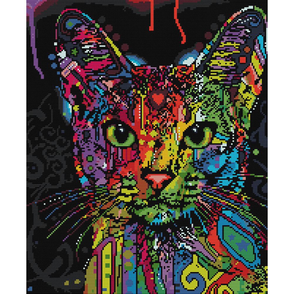 Joy Sunday Cats(37*44CM) 14CT stamped cross stitch
