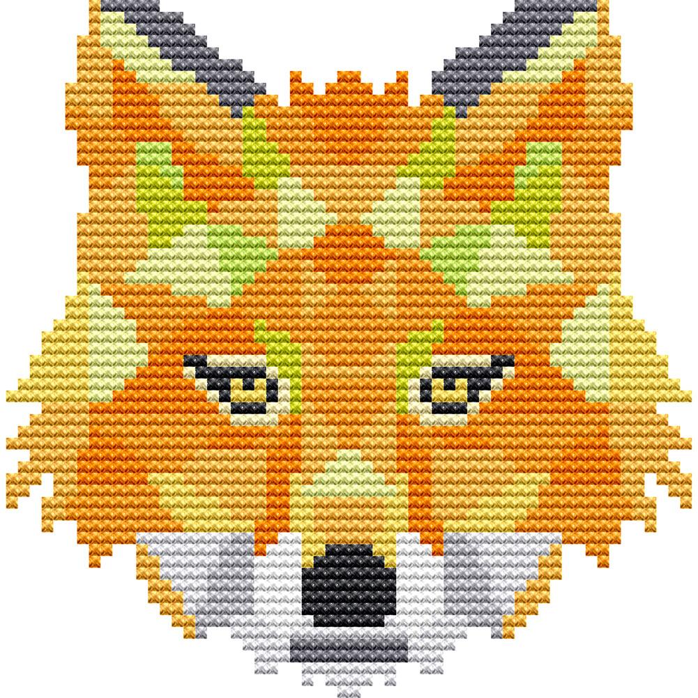 Joy Sunday Fox(15*15CM) 14CT stamped cross stitch