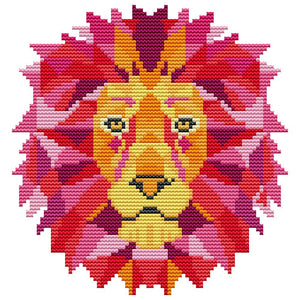Joy Sunday Lion(19*20CM) 14CT stamped cross stitch